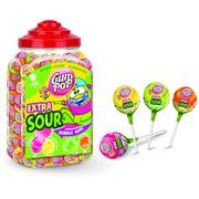 Gumy do żucia, lizaki, dropsy - Lizaki Gum Pop Extra Kwaśne Na Urodziny 1800G - miniaturka - grafika 1