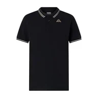 Koszulki męskie - Kappa Męska koszulka polo Ezio 2, czarna, rozmiar S - miniaturka - grafika 1