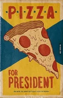 Podkładki pod mysz - PODKŁADKA POD MYSZ Z Nadrukiem 22x18 cm Pizza Slice Vintage Tekst Prezent - miniaturka - grafika 1