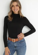 Swetry damskie - Czarny Golf Dere - miniaturka - grafika 1