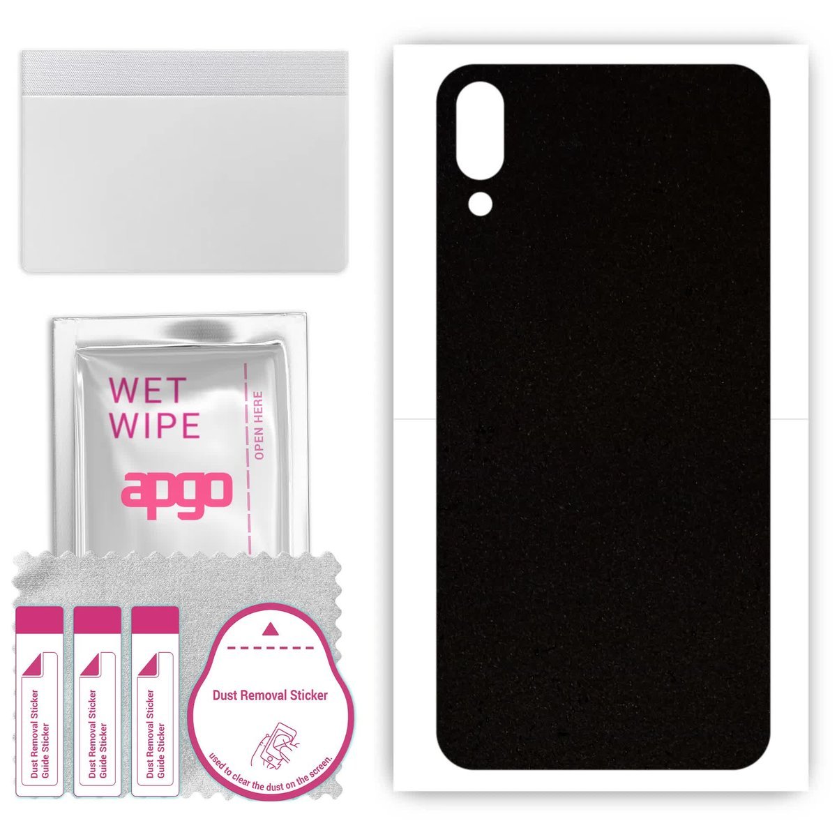 Folia naklejka skórka strukturalna na TYŁ Zamsz do Samsung Galaxy M02 - Zamsz Czarny - apgo SKINS