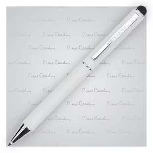 Długopis metalowy touch pen, Pierre Cardin Claudie, biały - Długopisy - miniaturka - grafika 1