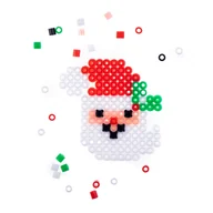 Dekoratorstwo - Zestaw koralików do prasowania mikołaj - miniaturka - grafika 1