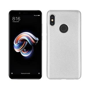 NoName Etui Carbon Fiber Xiaomi 6X/A2 srebrny /silver - Etui i futerały do telefonów - miniaturka - grafika 1