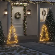 Oświetlenie świąteczne - vidaXL Świąteczna choinka na szpikulcach, 115 LED, 90 cm - miniaturka - grafika 1