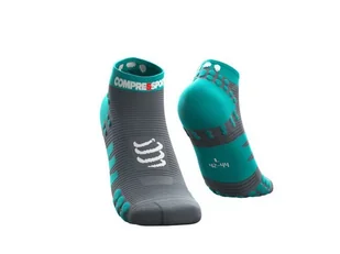 COMPRESSPORT Skarpetki do biegania krótkie ProRacing Socks v3.0 niebiesko-szare - Skarpetki sportowe męskie - miniaturka - grafika 3