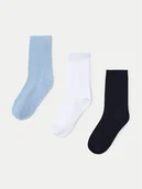 Skarpetki dla dzieci - Mayoral Zestaw 3 par wysokich skarpet dziecięcych 10705 Kolorowy - miniaturka - grafika 1