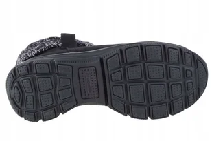 SKECHERS BOTKI DAMSKIE CZARNE OCIEPLANE WODOODPORNE Z LOGO 35 Ż3E - Botki damskie - miniaturka - grafika 1