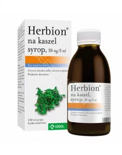 Krka d.d , Novo mesto, Słowenia HERBION NA KASZEL Syrop 30 mg/5 ml , 150 ml - Przeziębienie i grypa - miniaturka - grafika 1
