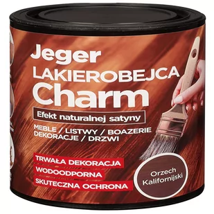 Lakierobejca Charm 0.75 l Orzech kalifornijski Jeger 5904804901226 - Lakiery do drewna - miniaturka - grafika 1