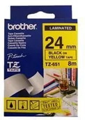 Etykiety do drukarek - Brother taśma TZ-651 black on yellow - miniaturka - grafika 1