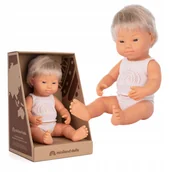 Lalki dla dziewczynek - Lalka, chłopiec Europejczyk, Miniland 38cm z cechami Zespołu Downa - miniaturka - grafika 1