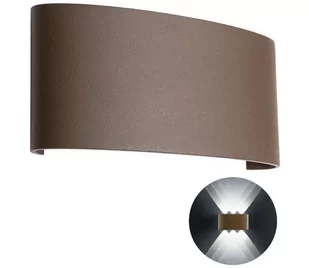 Redo 90227 - LED Kinkiet zewnętrzny FABO LED/6W/230V 3000K IP54 brązowy - Lampy ogrodowe - miniaturka - grafika 1