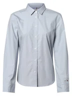 Bluzki damskie - Tommy Hilfiger Bluzka damska Kobiety Bawełna niebieski jednolity, 38 - miniaturka - grafika 1