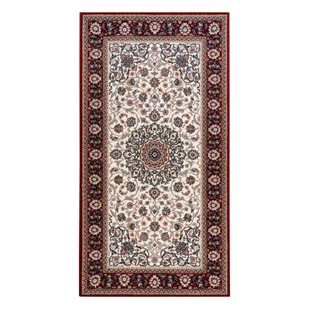 Dywan NAIN Ornament, ramka 6635/51036 beż / bordo wielokolorowy 160x230 cm - Dywany - miniaturka - grafika 1
