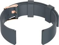 Akcesoria do smartwatchy - Pasek gumowy do zegarka U15 - szary/rosegold - 22mm - miniaturka - grafika 1