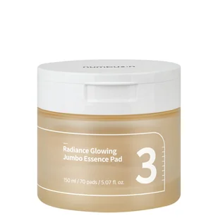 Numbuzin No.3 Radiance Glowing Jumbo Essence Pad Płatki rozświetlające do twarzy - Maseczki do twarzy - miniaturka - grafika 1