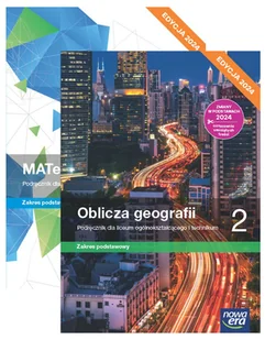 Pakiet podręczników MATeMAtyka, Oblicza geografii. Zakres podstawowy. Liceum i technikum. Klasa 2. Edycja 2024 - Dorota Ponczek, Grzegorz Janocha, - Podręczniki dla liceum - miniaturka - grafika 1