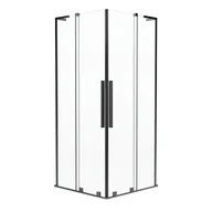 Kabiny prysznicowe - Kabina prysznicowa kwadratowa 90x90x200 cm gun metal Pure Durasan - miniaturka - grafika 1