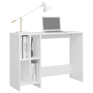 Biurka - vidaXL Biurko pod laptopa, białe, 102,5 x 35 x 75 cm, płyta wiórowa vidaXL - miniaturka - grafika 1