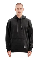 Bluzy męskie - TRENDYOL MAN BLUZA MĘSKA Z KAPTUREM CZARNA MELANŻ KANGURKA XL 5DA - miniaturka - grafika 1