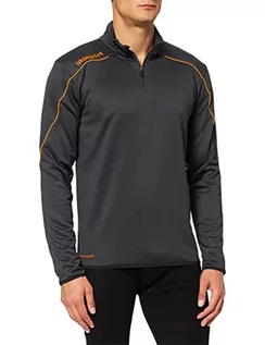 Koszulki i topy damskie - uhlsport uhlsport STREAM 22 1/4 Zip Top odzież wierzchnia, czarny/fluorescencyjny pomarańczowy, M 4051309788034 - grafika 1