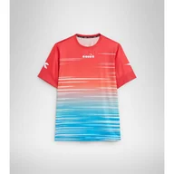 Koszulki sportowe męskie - Koszulka męska Diadora SS T-SHIRT ICON laguna sunrise - miniaturka - grafika 1