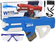 Zabawki do kąpieli - ﻿Duży Pistolet Na Wodę Niebieski 750ml Wodoszczelny Okulary - miniaturka - grafika 1
