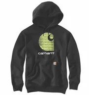 Bluzy męskie - Bluza Carhartt Rain Defender Midweight "C" Logo BLACK - miniaturka - grafika 1