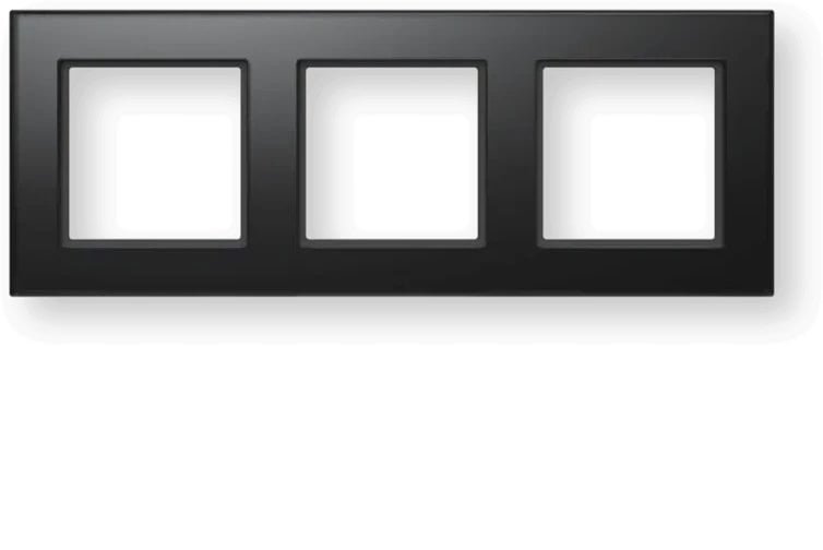 Homematic IP Glasrahmen 3-fach, schwarz