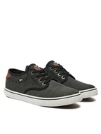 Trampki męskie - WRANGLER CZARNE MĘSKIE TRAMPKI TKANINA Z BRĄZOWYMI DETALEM 40 U_A - miniaturka - grafika 1