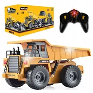 Zabawki zdalnie sterowane - Zdalnie Sterowana Wywrotka 4x4 ŚWIATŁA LED I DŹWIĘK Samochód Ciężarowy 1:18 - miniaturka - grafika 1