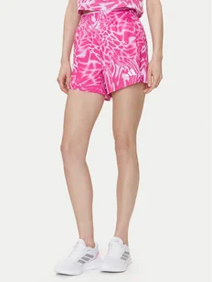 adidas Szorty sportowe Train Essentials Allover Print Workout JE8692 Fioletowy Regular Fit - Spodenki damskie - miniaturka - grafika 1