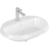 Umywalki - Villeroy & Boch Architectura umywalka 60x45 cm wpuszczana owalna Weiss Alpin 5A666101 - miniaturka - grafika 1