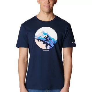 Koszulki męskie - T-shirt męski Columbia Path Lake Graphic Tee II collegiate navy - S - grafika 1