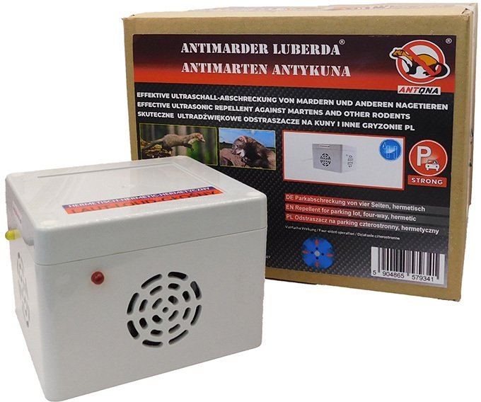 Antykuna.pl Odstraszacz NA DACH AUTA LUB POD AUTO, Hermetyczny, Zasilanie 230V