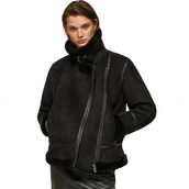 Kurtki damskie - PEPE JEANS KURTKA DAMSKA RAMONESKA OCIEPLANA CZARNA L 1Z8F1_A* L 1Z8 - miniaturka - grafika 1