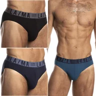 Majtki męskie - LAMA 1047SD slipy męskie dopasowane majtki BAWEŁNIANE 3-PAK - XXL - miniaturka - grafika 1