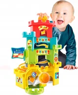 Zabawki sensoryczne - CLEMENTONI ZAMEK DLA DZIECI PUZZLE EDUKACYJNE TOR KULKOWY NA KULKI PREZENT - miniaturka - grafika 1