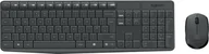 Zestawy myszka + klawiatura - Zestaw bezprzewodowy Logitech MK235 USB 2.4 GHz Szary (920-007905) - miniaturka - grafika 1