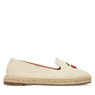 Espadryle damskie - Espadryle DeeZee 8-266-1 Beżowy - miniaturka - grafika 1