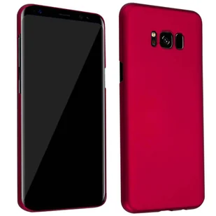 Pokrowiec Do Samsung Galaxy S8 PLUS Etui w METAL CZERWONY Hard Case Cover Obudowa Ochronny Cadorabo - Etui i futerały do telefonów - miniaturka - grafika 1