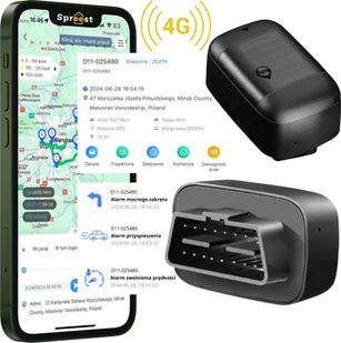 Spreest Moduł GPS LOKALIZATOR GPS GSM 4G GNIAZDO OBD - Akcesoria do nawigacji - miniaturka - grafika 1