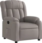 Fotele - Fotel rozkładany, kolor taupe, obity tkaniną - miniaturka - grafika 1