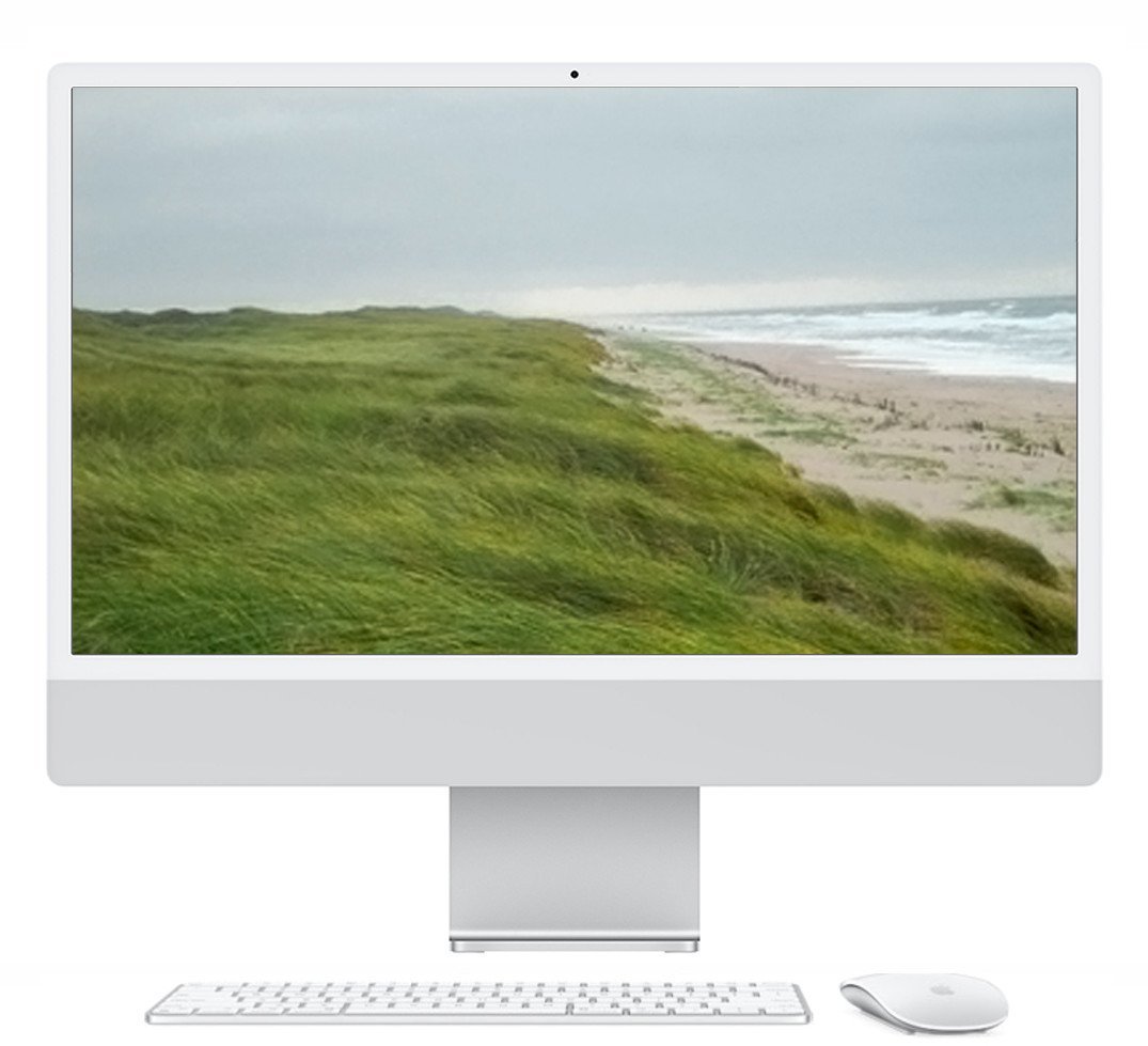 APPLE iMac Z1EH 59,62cm 23,5Zoll Standardglas M4 10C CPU/10C GPU/16C N.E. 16GB 1TB SSD Gbit Eth MM MaKey TID DE Silber