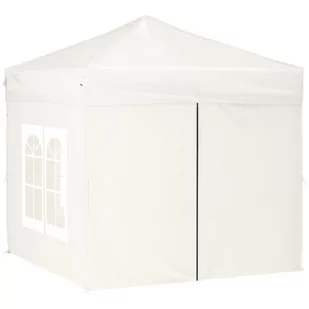 Składany namiot imprezowy ze ściankami, kremowy, 2x2 m - Pawilony ogrodowe - miniaturka - grafika 4