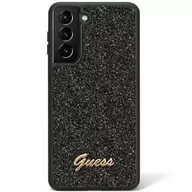 Etui i futerały do telefonów - Guess GUHCS23MHGGSHK S23+ S916 czarny/black hard case Glitter Script - miniaturka - grafika 1