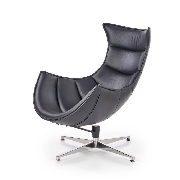 Fotel wypoczynkowy STYLE FURNITURE Lusso, czarny, 86x84x96 cm