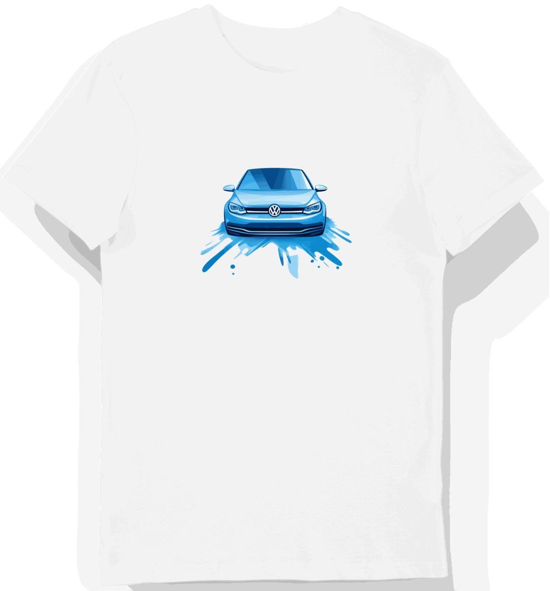 Koszulka męska biała Elegancki Styl Futurystycznego Volkswagena XXL