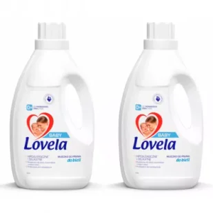 Lovela Baby hipoalergiczne mleczko do prania ubranek niemowlęcych i dziecięcych do bieli Zestaw 2 x 1.45 l - Środki do prania - miniaturka - grafika 1
